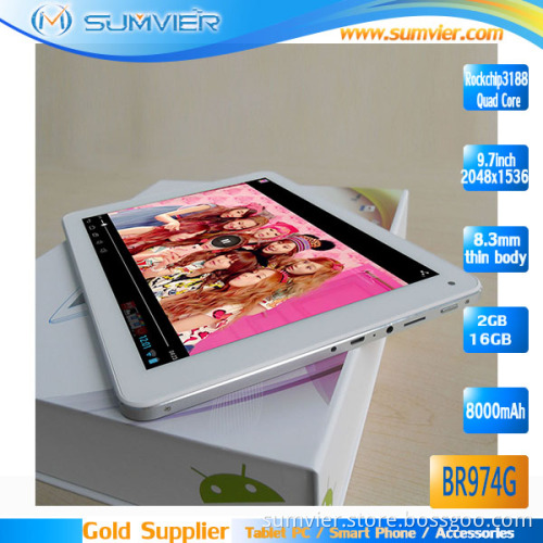 9.7inch Quad Core Tablet PC with Rk3188 2g+16g (BR974G)